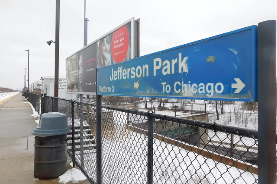 Jefferson park Blue Line Stop